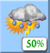 This Afternoon: A chance of showers and thunderstorms. Partly sunny. High near 90, with temperatures falling to around 86 in the afternoon. East wind around 5 mph. Chance of precipitation is 50%. This Afternoon: Chance Showers And Thunderstorms